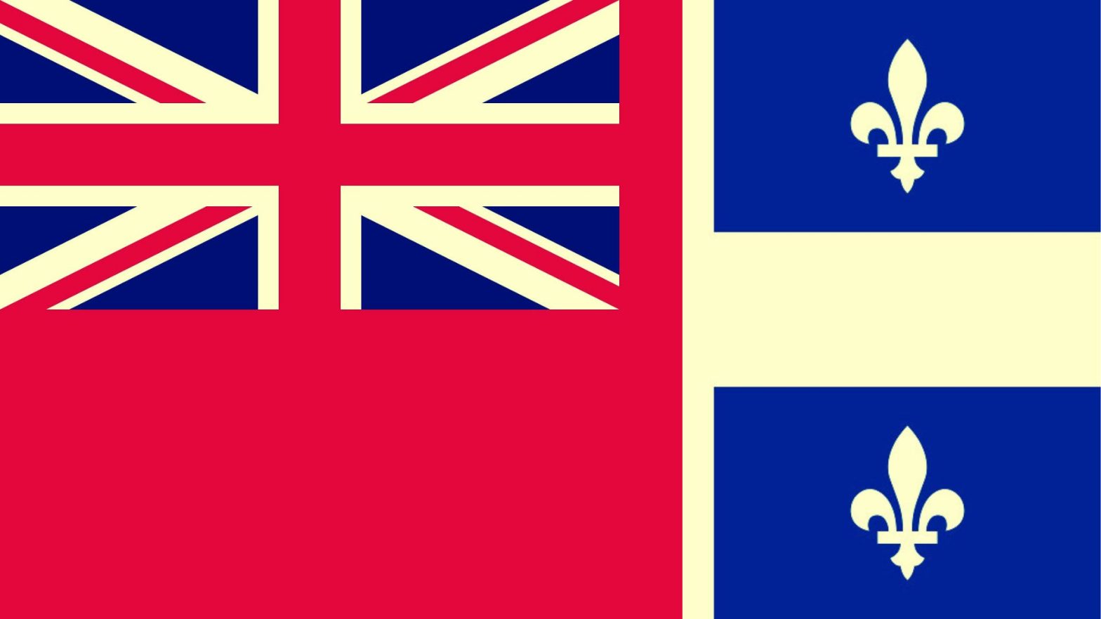 Image of the Province of Ontario and Québec Flags